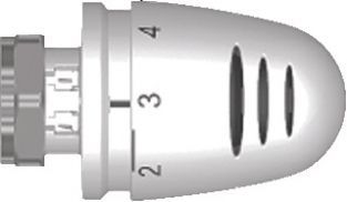 Herz radiatorthermostaatknop design mini wit